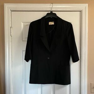 Elizabeth & James Black Wool Blazer
